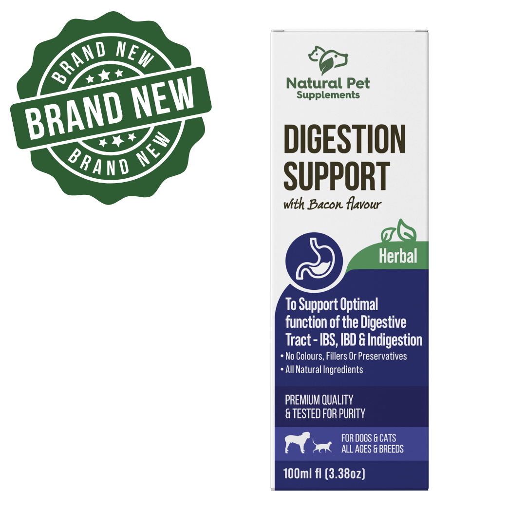Digestion Support Herbal | dogs and cats Bacon Flavour 100ml-Natural Pet Supplements Australia