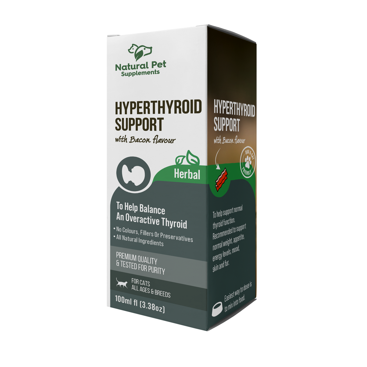 Natural Pet Supplements Hyperthyroid Support herbal liquid for cats
