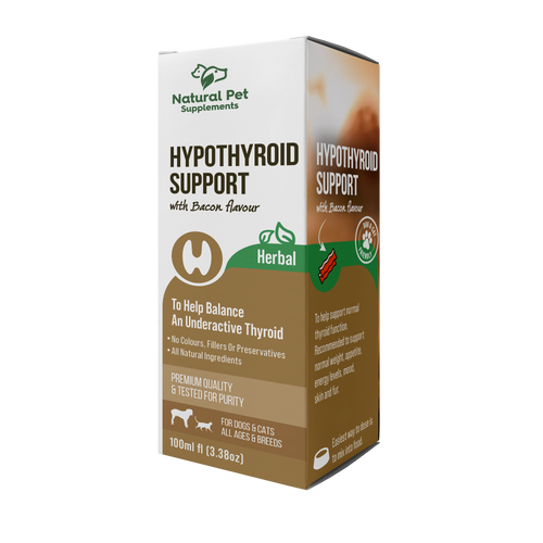 Hypothyroid Support herbal tincture reviewed by Natural Pet Supplements customer Denise Marsden