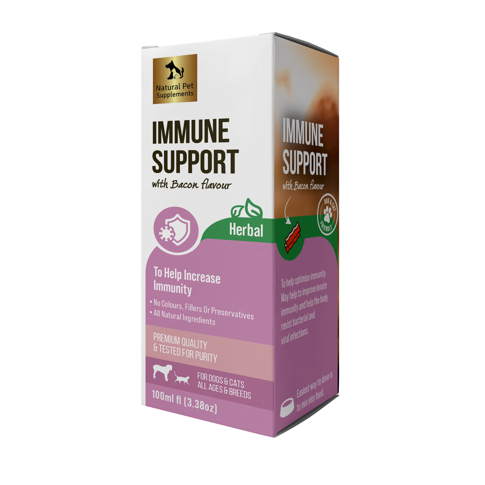 Immune Support Herbal for Dogs and Cats 100ml Natural Pet Supplements
