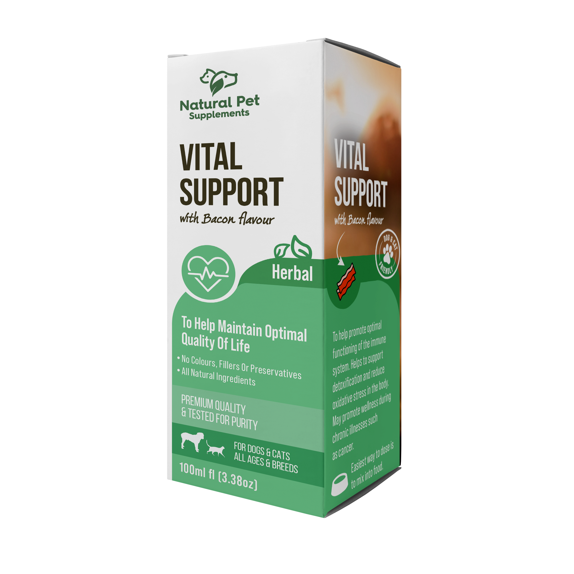 natural pet supplements vital support box 100ml