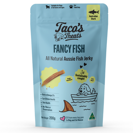 Taco's Treats - Aussie Fancy Fish - All Natural Fish Jerky 200g
