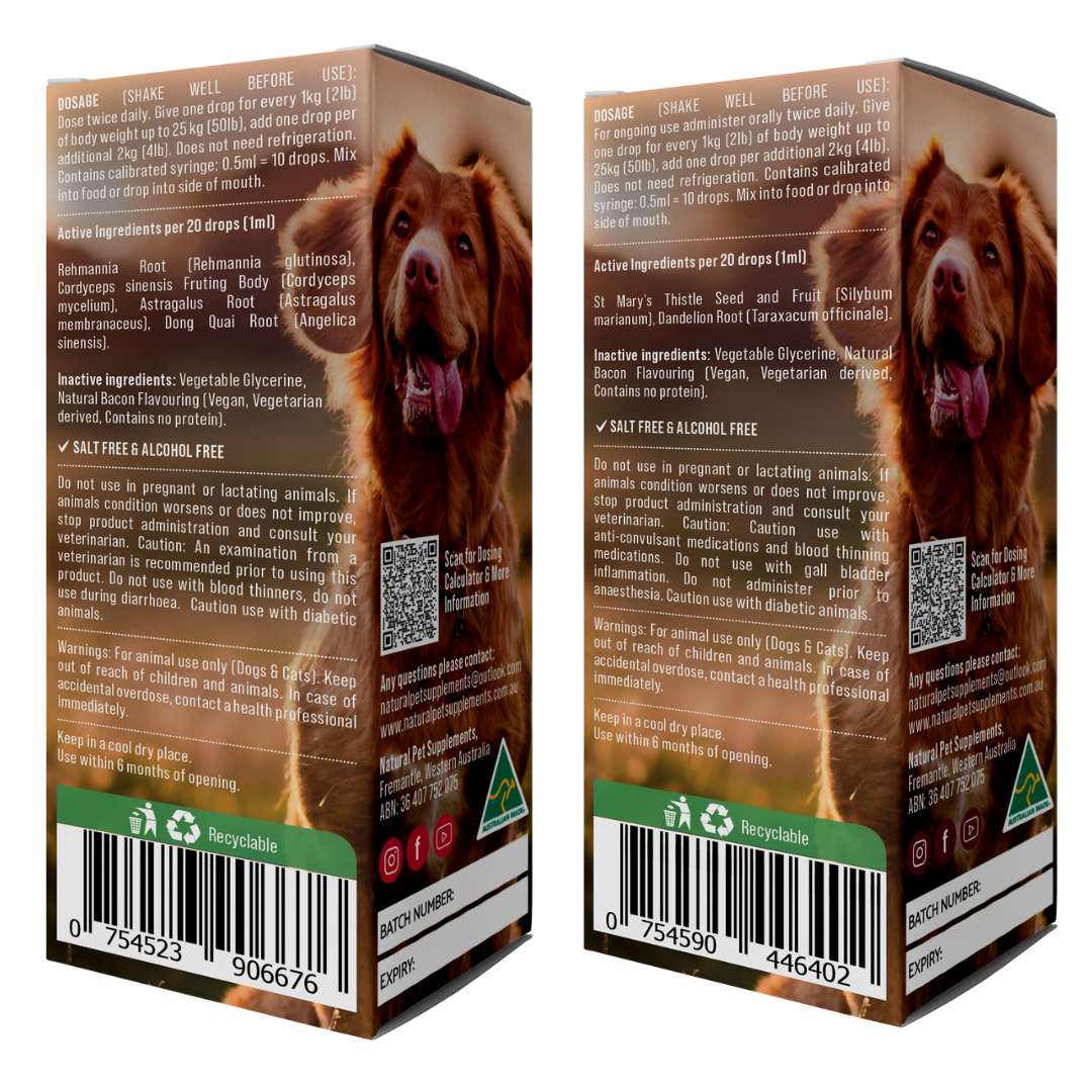 Kidney Support Kit for Dogs and Cats-Natural Pet Supplements Australia