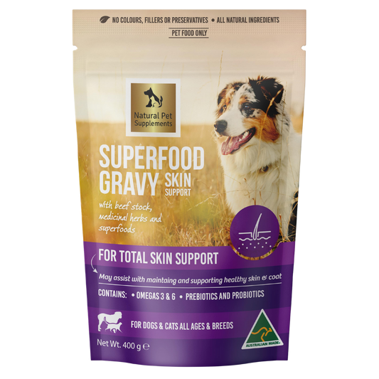 Skin Support Superfood Gravy for Dogs and Cats 400g
